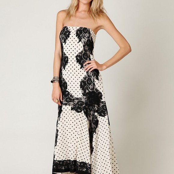 Free People Dresses & Skirts - Free People Dancing Dot Maxi Dress, 2